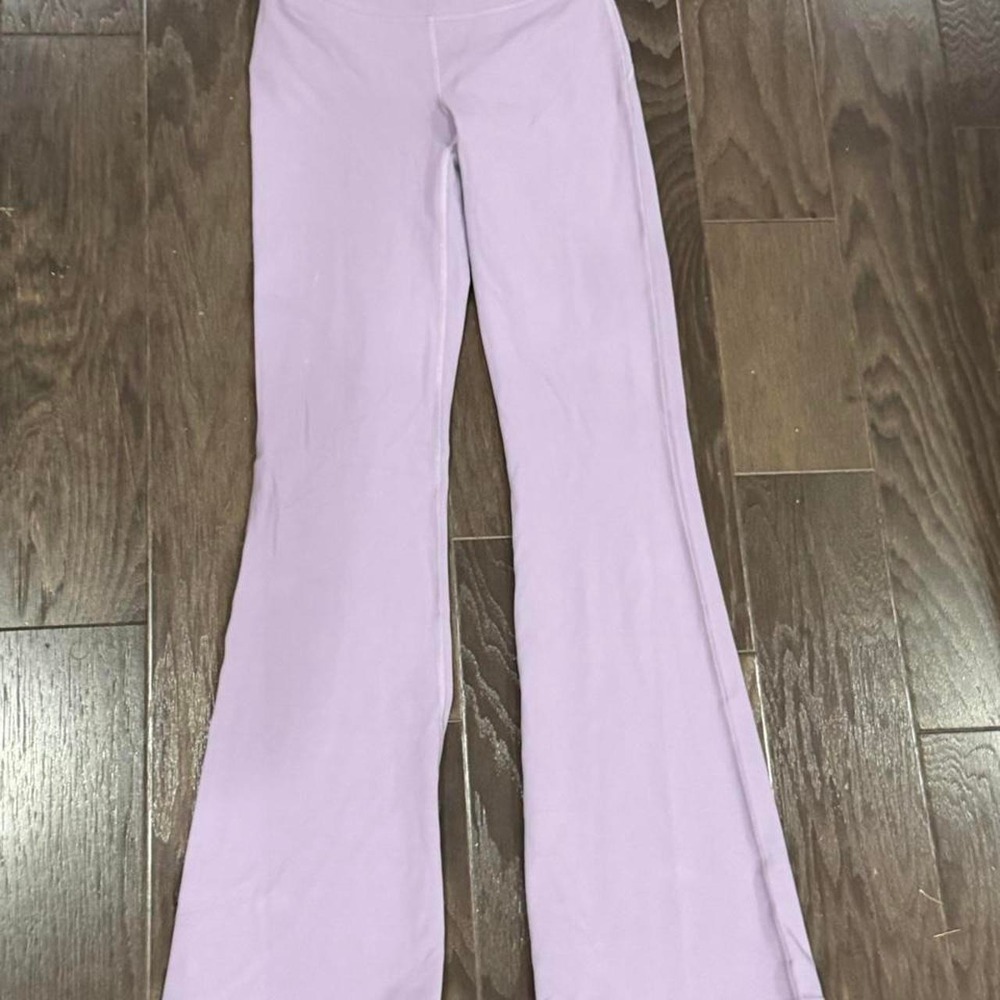 Lululemon Groove Super High Rise Flared Pant Nulu Purple Ash LW5FG2S Size 4
